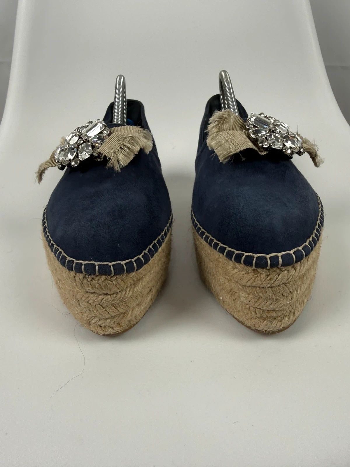 Miu Miu Miu Miu Suede Espadrilles Emlished size 39 Size US 9 / IT 39 - 5 Thumbnail