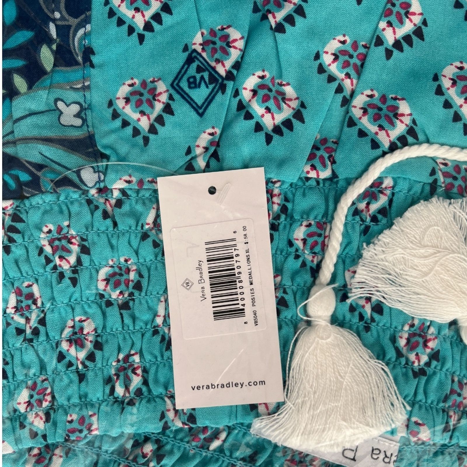 Vera Bradley Vera Bradley Blue Posies Medallions Palazzo Pant, XL Size 34" / US 12 / IT 48 - 12 Thumbnail
