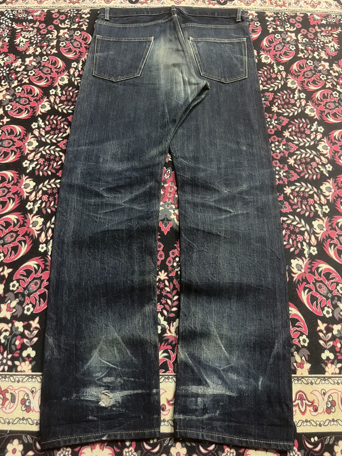 Takeo Kikuchi Vintage Takeo Kikuchi Dark Blue Faded Washed Selvedge Jeans Size US 32 / EU 48 - 2 Thumbnail