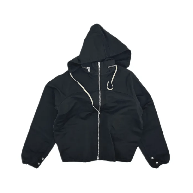 Rick Owens Rick Owens Black Hooded Bomber Jacket Size US XXS / EU 40 - 1 Thumbnail
