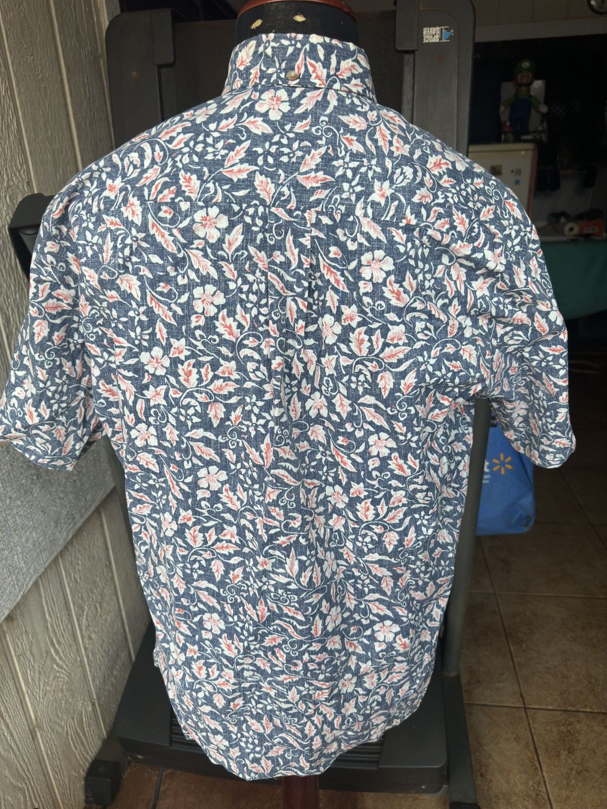 Other PreOwned Kahala Hawaiian Print Blue/Red 3/4 Button Men's M Size US M / EU 48-50 / 2 - 2 Thumbnail