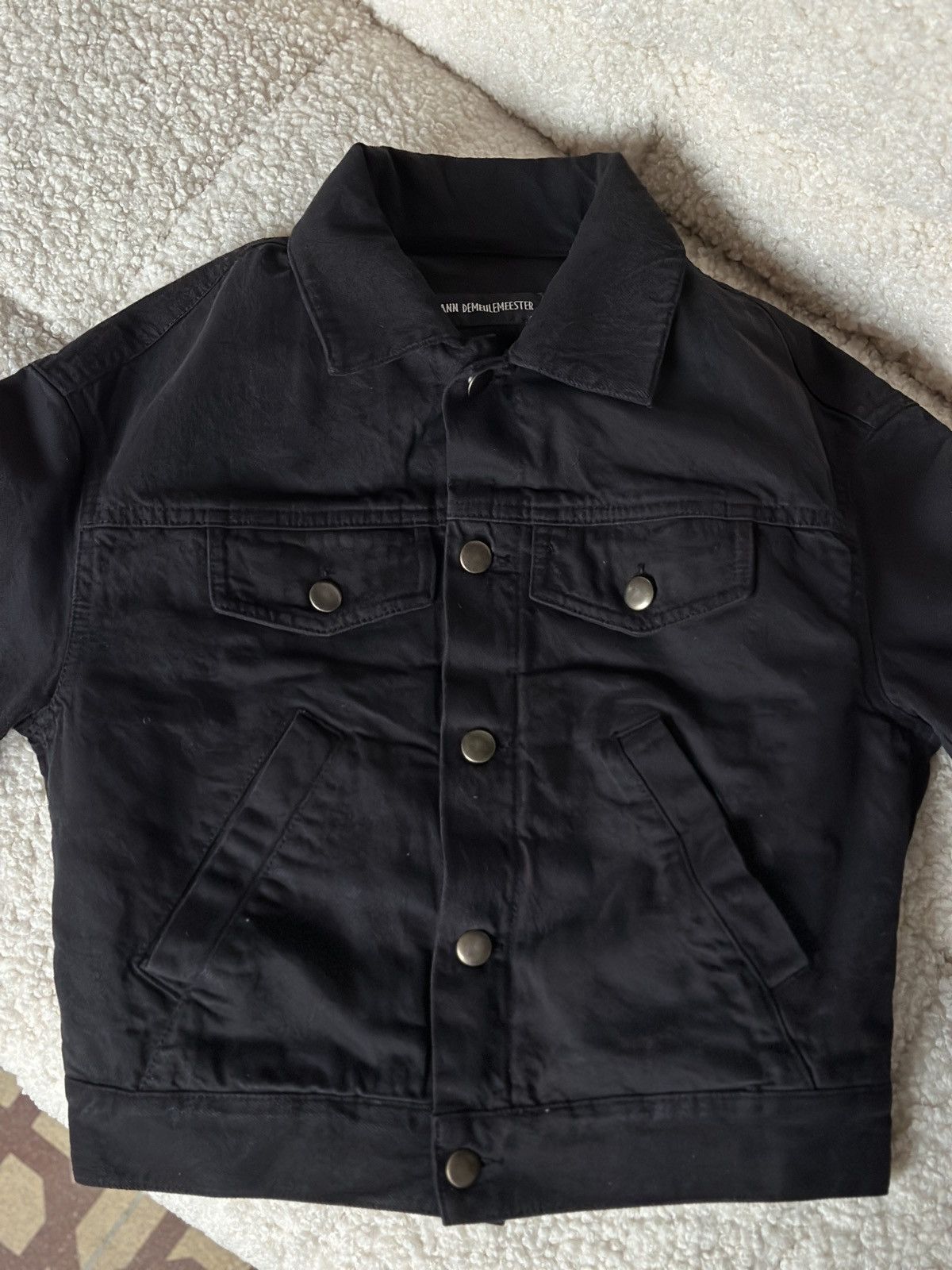Ann Demeulemeester Ann Demeulemeester Micro Fit Denim Jacket Size XS / US 0-2 / IT 36-38 - 2 Thumbnail