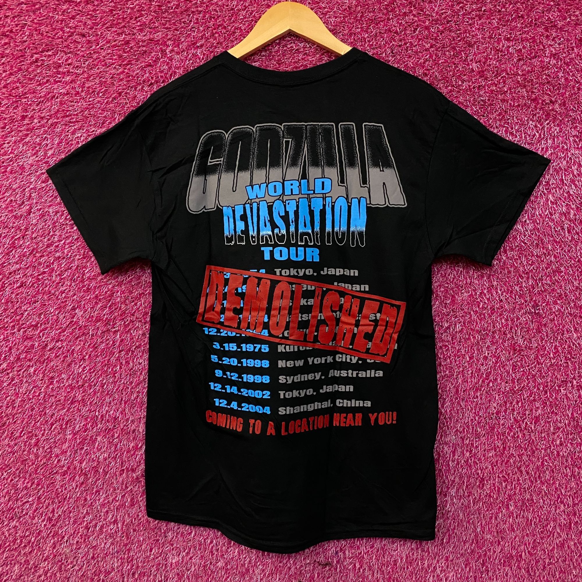 Other Godzilla World Devastation Tour Double Sided Tshirt size Med Size US M / EU 48-50 / 2 - 4 Thumbnail