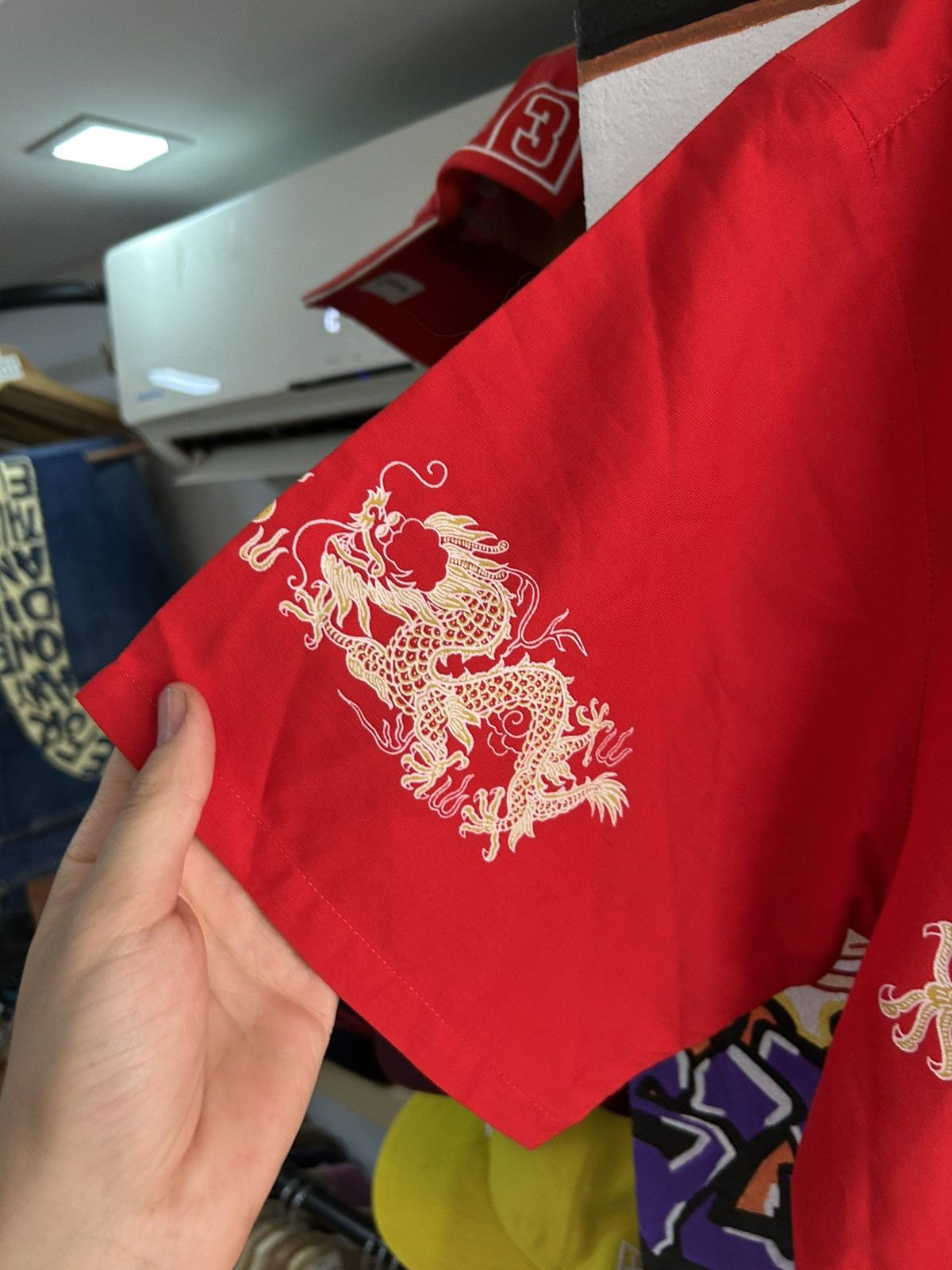 Vintage Y2K Chinese Dragon Shirt Size US XL / EU 56 / 4 - 3 Thumbnail