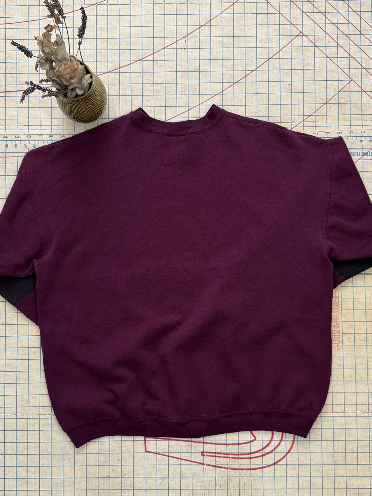 Hanes Vintage Hanes Premium Burgundy Striped Crewneck XL USA Made Size US XL / EU 56 / 4 - 9 Thumbnail