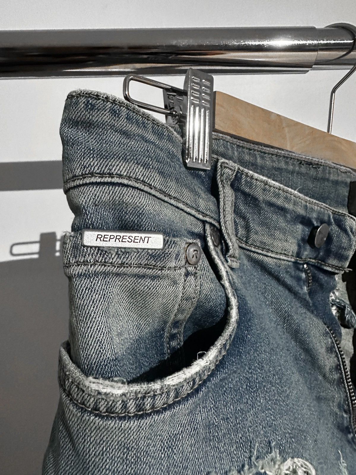 Represent Clo. REPRESENT Distressed Denim Pants Size US 32 / EU 48 - 3 Thumbnail