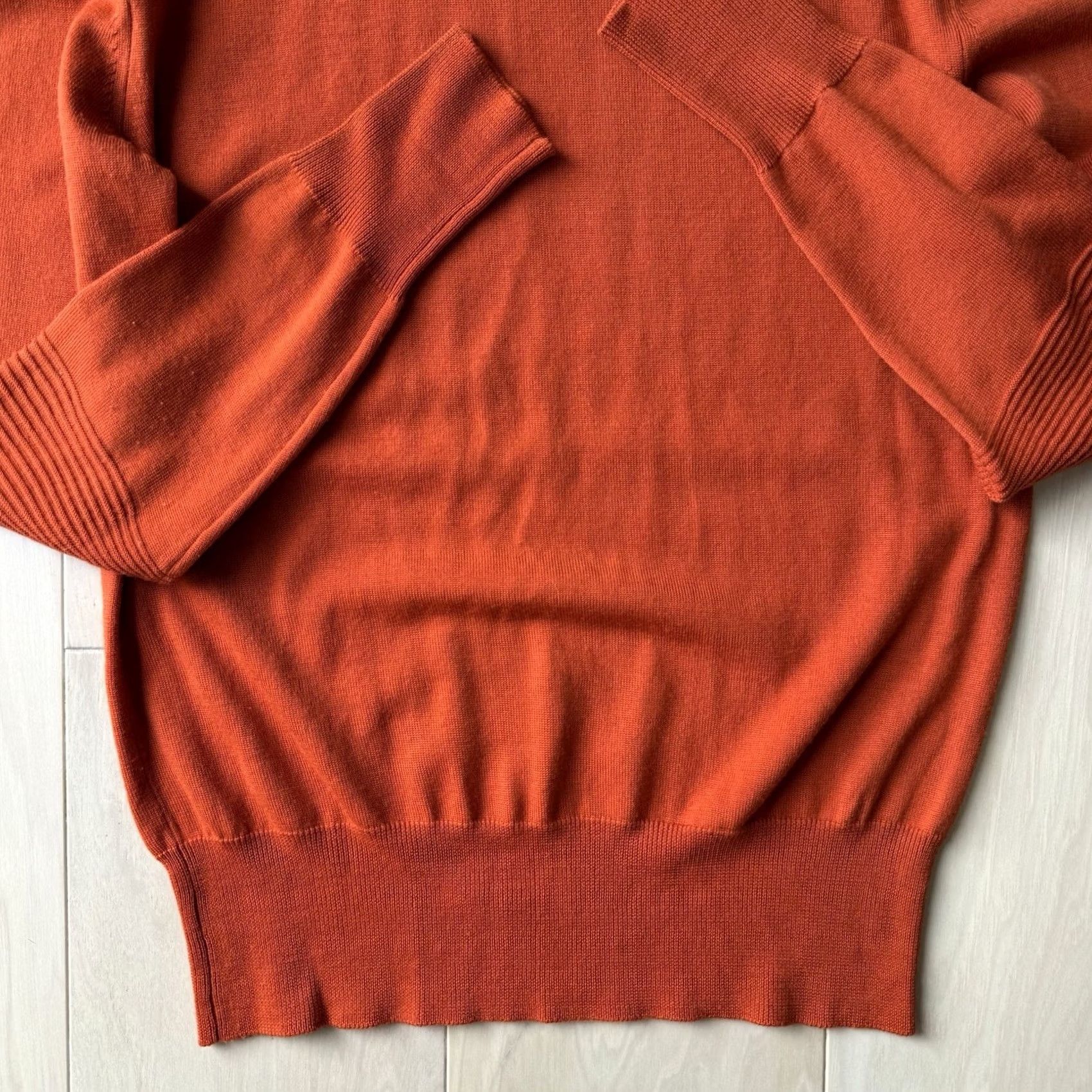 Belstaff VINTAGE Belstaff Sweater Womens M Orange Lightweight Wool Pullover Made in Italy Size M / US 6-8 / IT 42-44 - 5 Thumbnail
