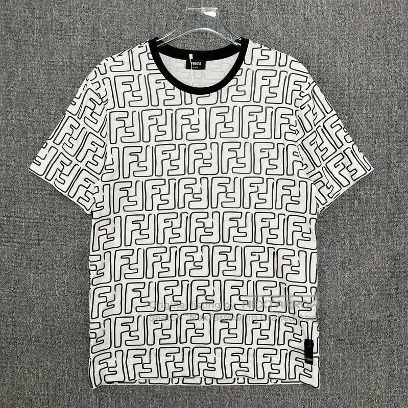 Fendi White Cotton Men's T-Shirt XS Size .