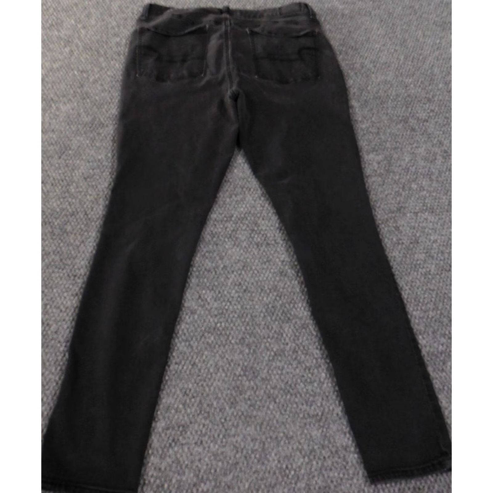 American Eagle Outfitters American Eagle Outfitters Jegging Jeans Women's 12 Black Dark Wash Stretch Mid Rise Zip Inseam 28" 28in Distressed Retro Style Boyfriend? Size 34" / US 12 / IT 48 - 6 Thumbnail