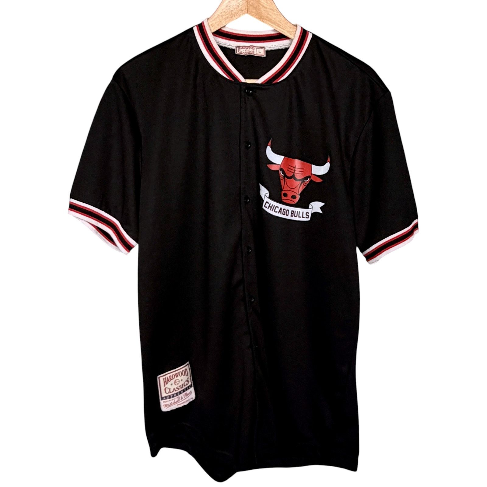 Mitchell & Ness Mitchell And Ness Men's Large Chicago Bulls Jersey Black Size US L / EU 52-54 / 3 - 7 Thumbnail