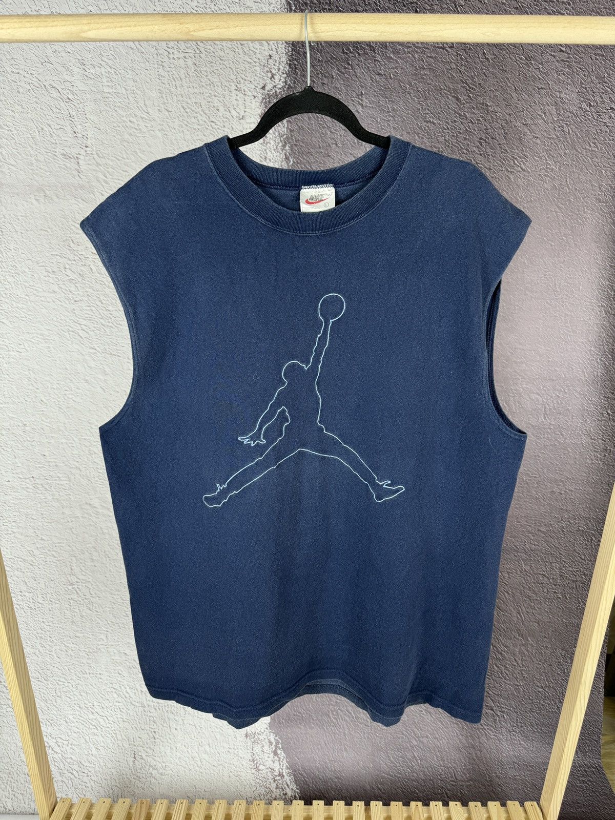 Nike Air Jordan Vintage 90s Jumpman Made in Usa Sleveless