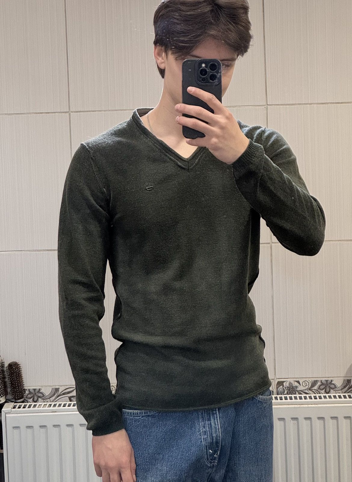 Diesel × Hysteric Glamour Vintage Archive Diesel Faded Avantgarde Sweater Size US L / EU 52-54 / 3 - 11 Thumbnail