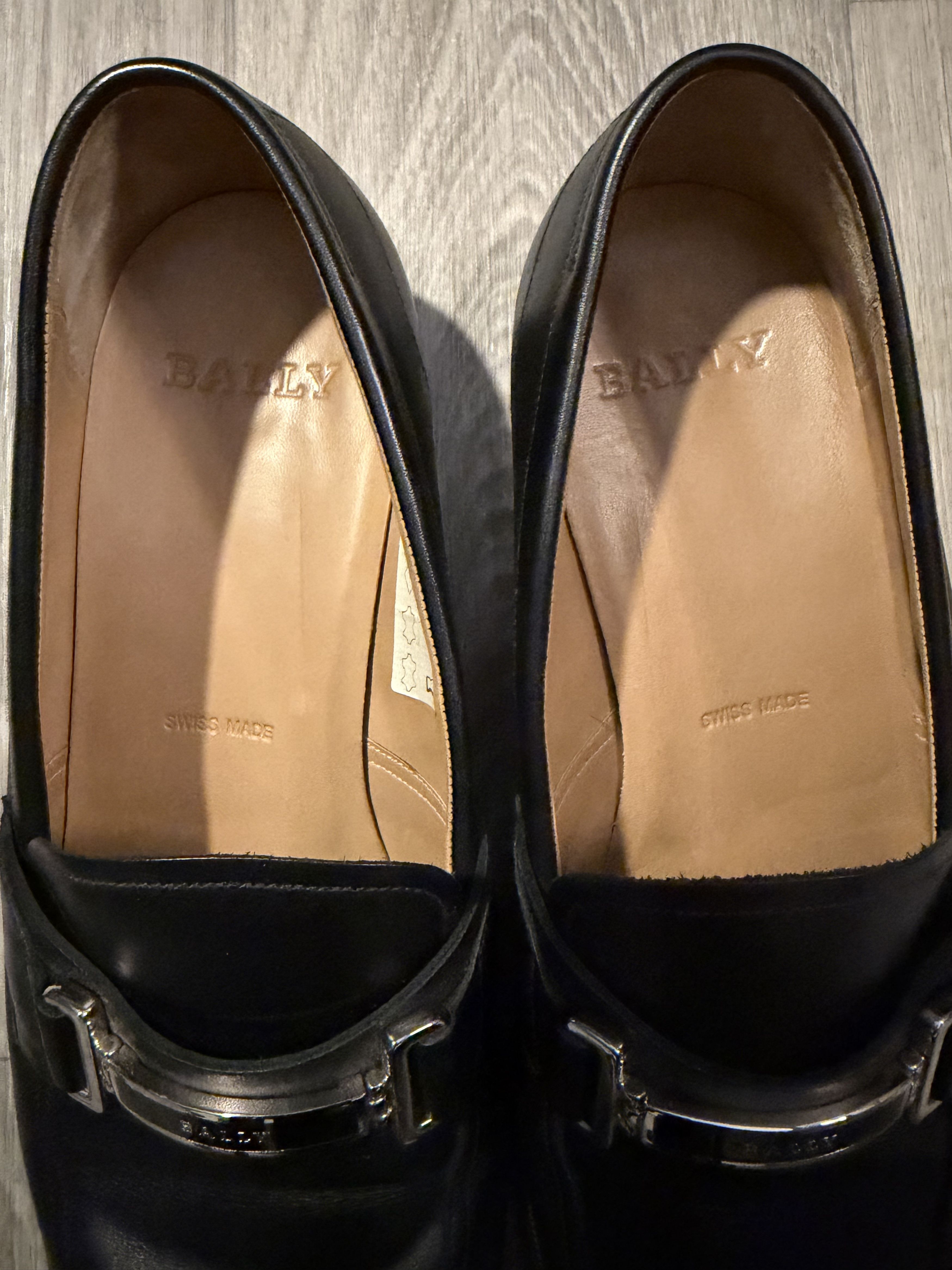 Bally Bally Black Calfskin Leather Loafers Size US 10 / EU 43 - 11 Thumbnail