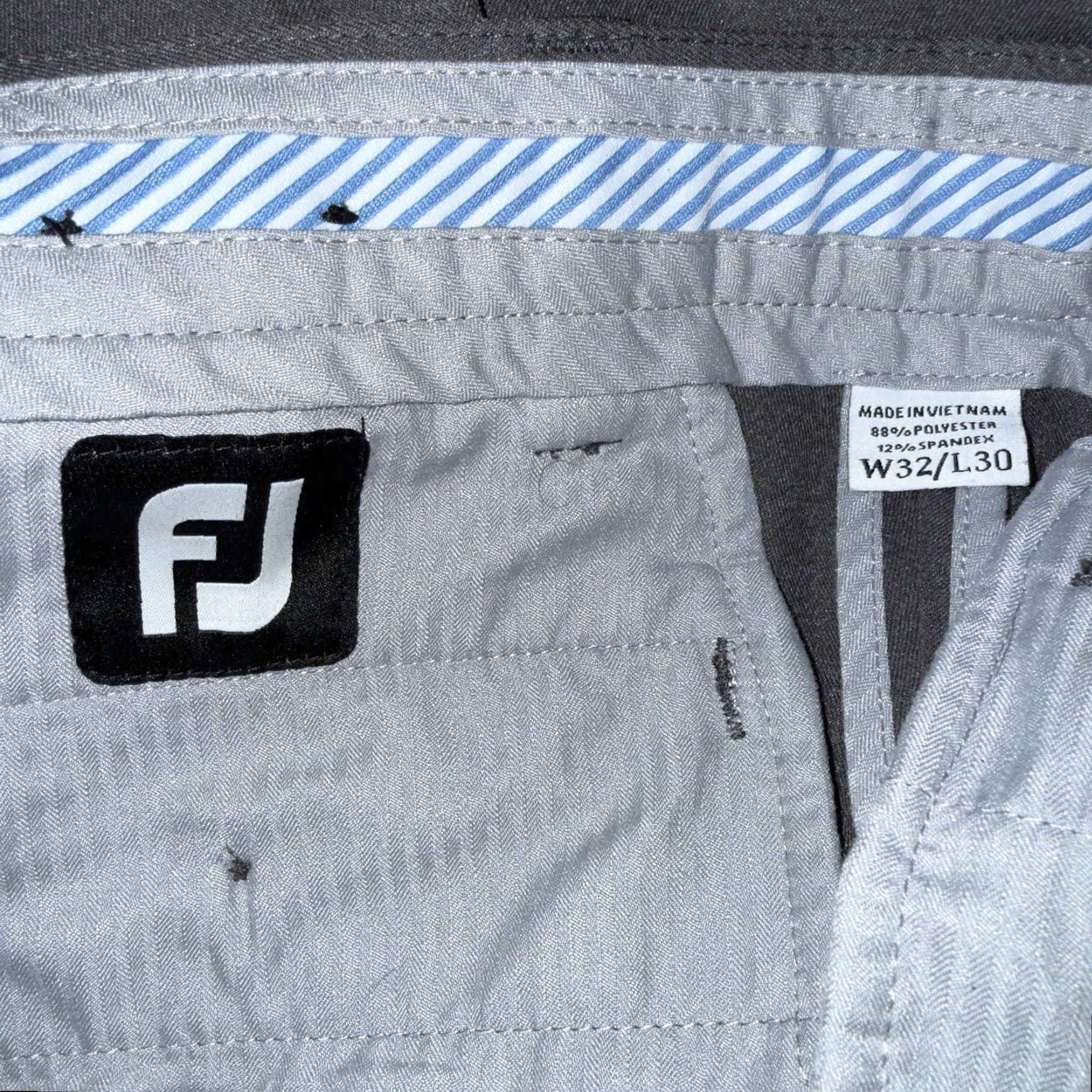 Footjoy FootJoy Gray Casual Polyester Blend Pants Mens Size 32x30 Size US 32 / EU 48 - 4 Thumbnail