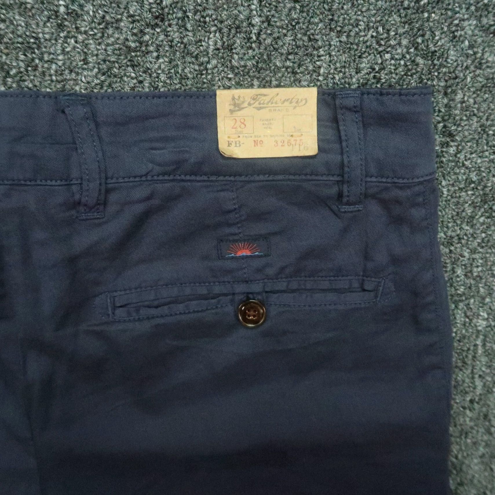 Faherty Faherty Men Pants 28x33 Blue Indigo 5-Pocket Lightweight NWT Chino 28 Inseam Straight Front Fashion Comfort Regular Mens Size US 28 / EU 44 - 6 Thumbnail