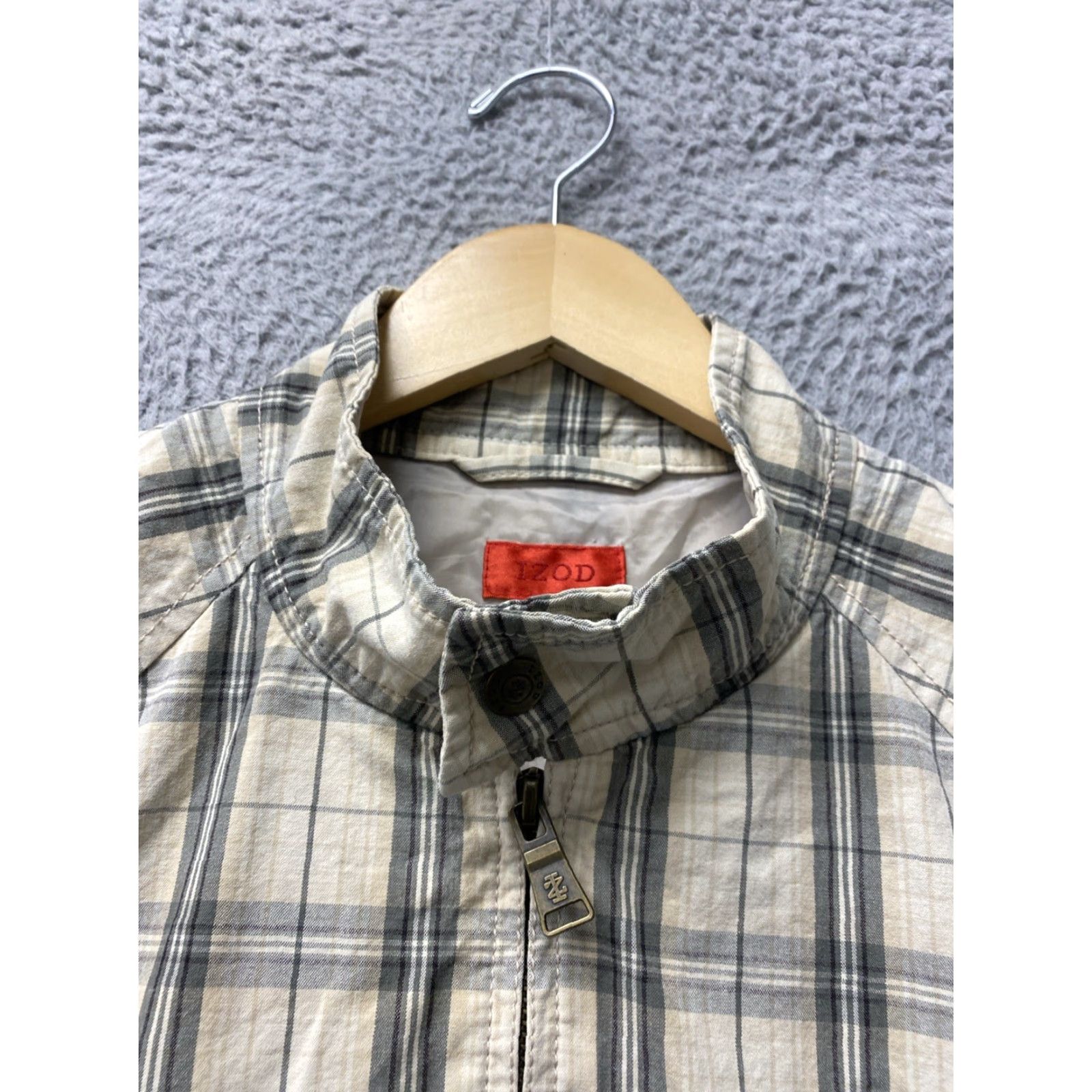 Izod Vintage Izod Men Tan Lined Plaid Bomber Jacket Small Classic Fit /155-9 Size US M / EU 48-50 / 2 - 5 Thumbnail