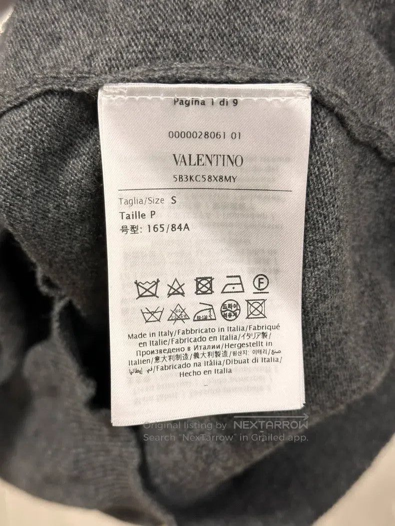 Valentino Valentino Rhinestone crew neck short-sleeved wool knit Size S / US 4 / IT 40 - 4 Thumbnail