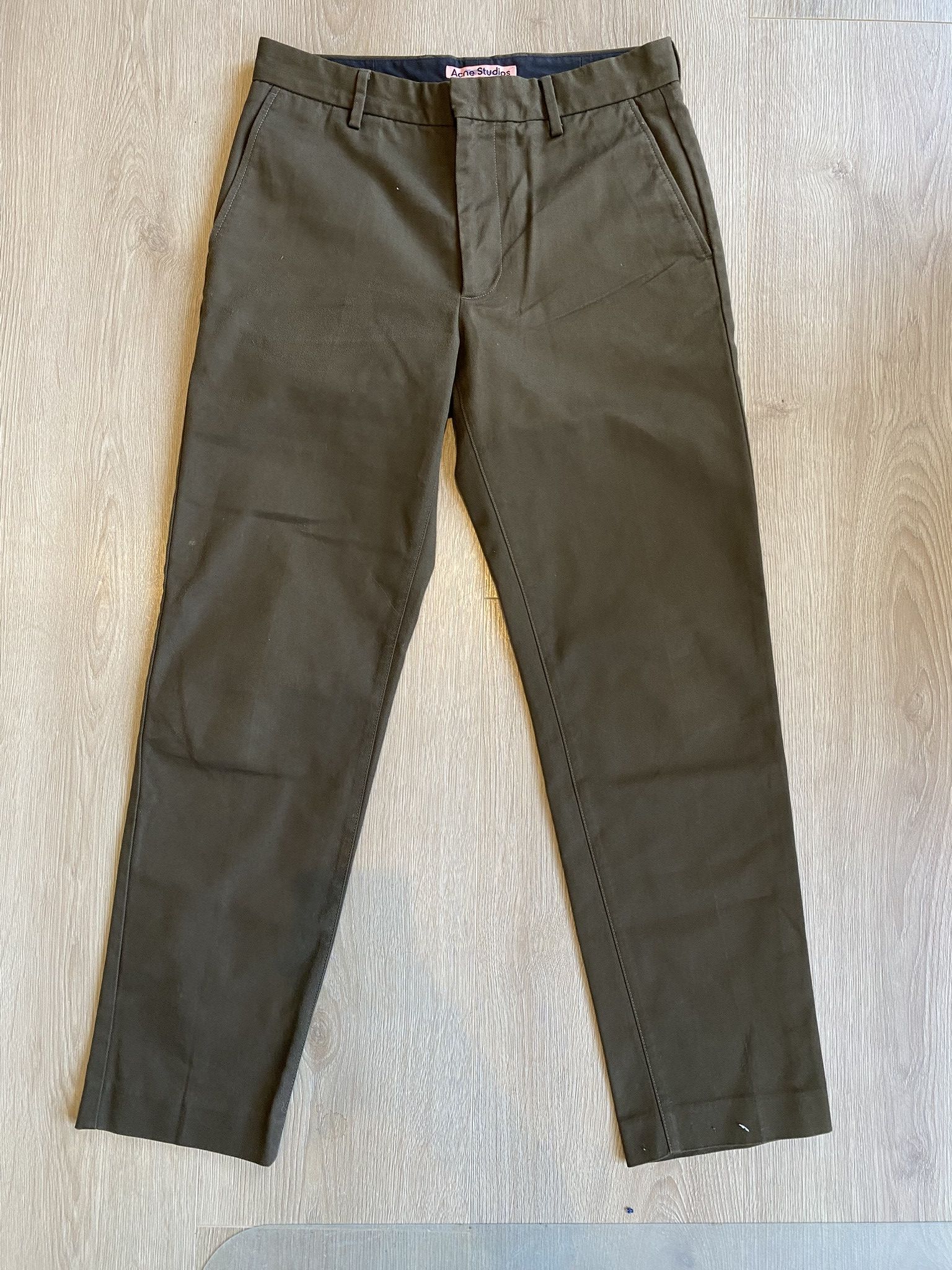 Acne Studios 46/S - Chino Trousers - Brown/Green Size US 30 / EU 46 - 1 Thumbnail