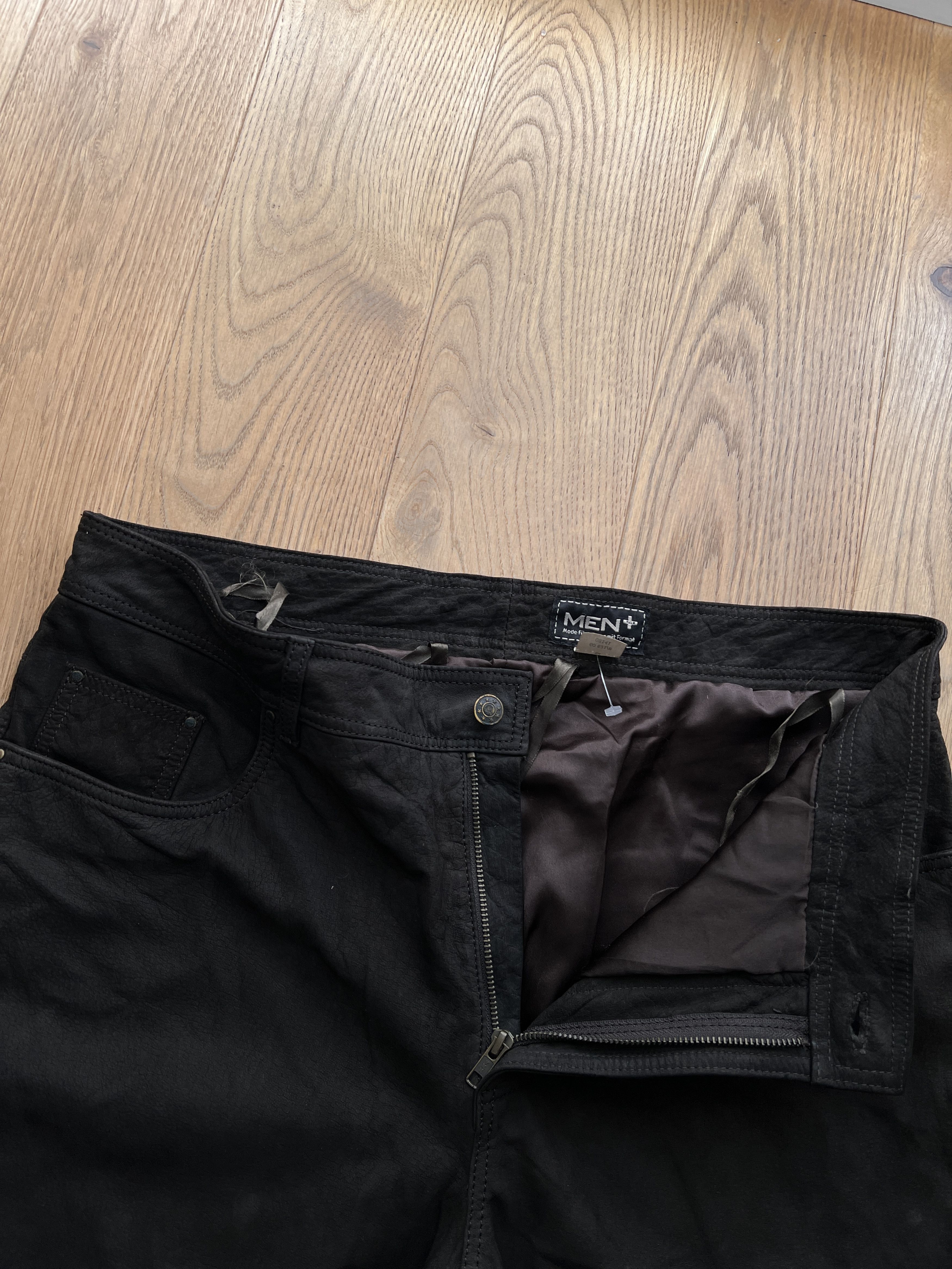 Genuine Leather Vintage 90s real leather pants y2k baggy faded streetfashion Size US 38 / EU 54 - 17 Thumbnail