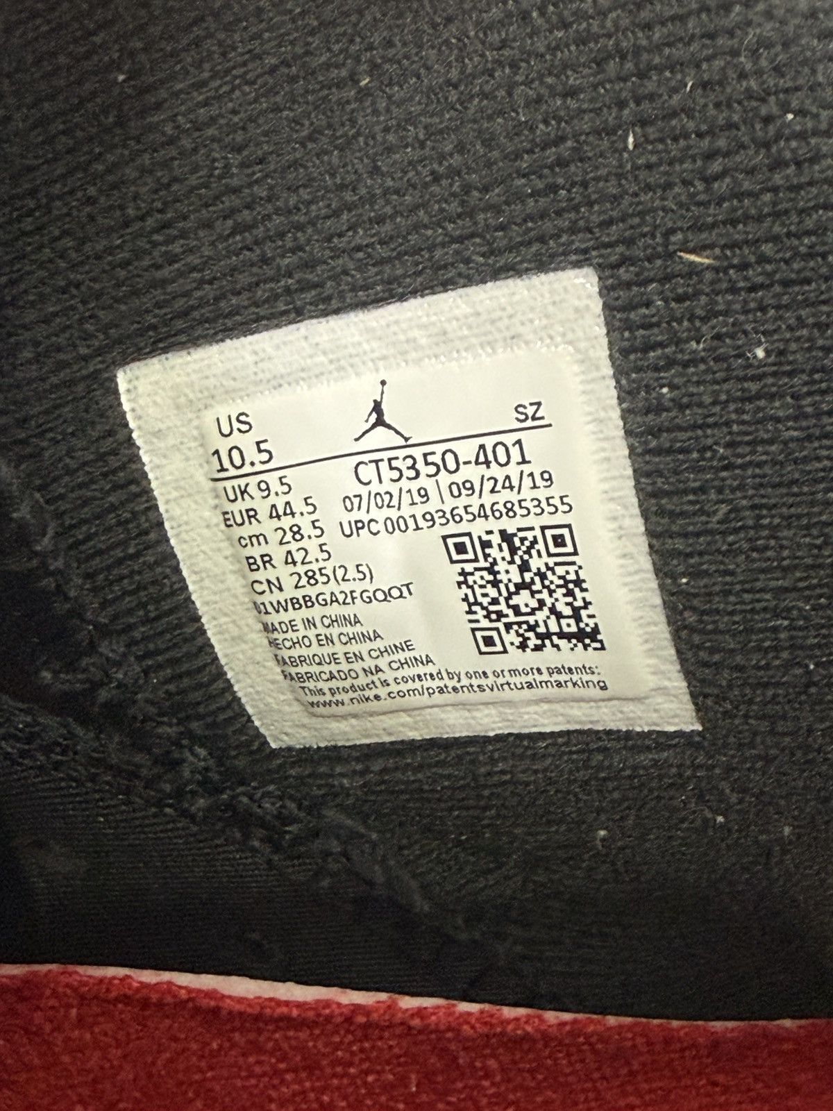 Jordan Brand Air Jordan 6 Retro 'Washed Denim' Size 10.5 Used Size US 10.5 / EU 43-44 - 9 Thumbnail