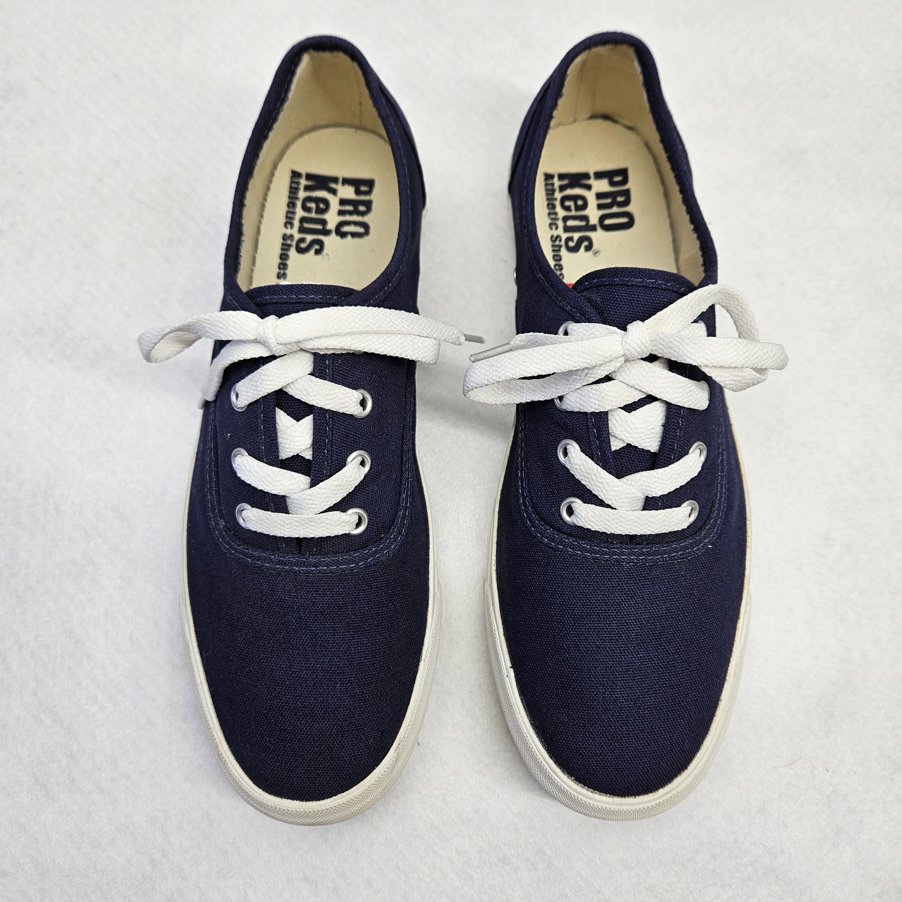 Pro-Keds Pro Keds Size 9 Sneakers Blue Navy Cotton Canvas Flats Lace Size US 9 / IT 39 - 7 Thumbnail