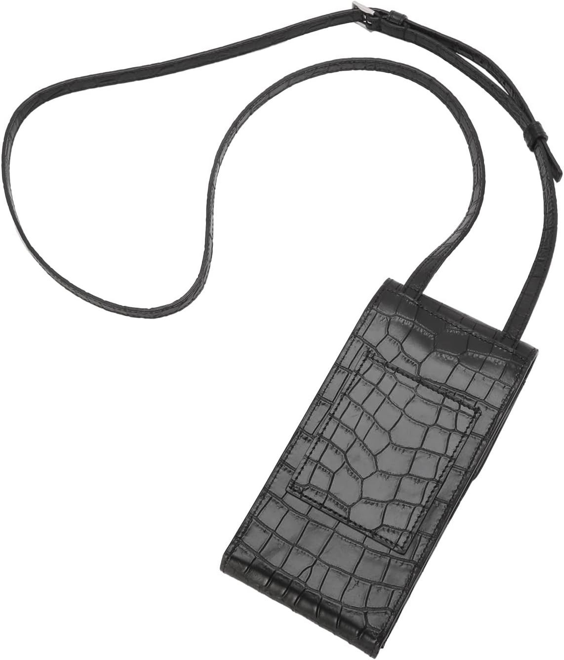 Saint Laurent Paris o1b1hav110824 Size: OS / Leather Phone Holder in Black Size ONE SIZE - 3 Thumbnail