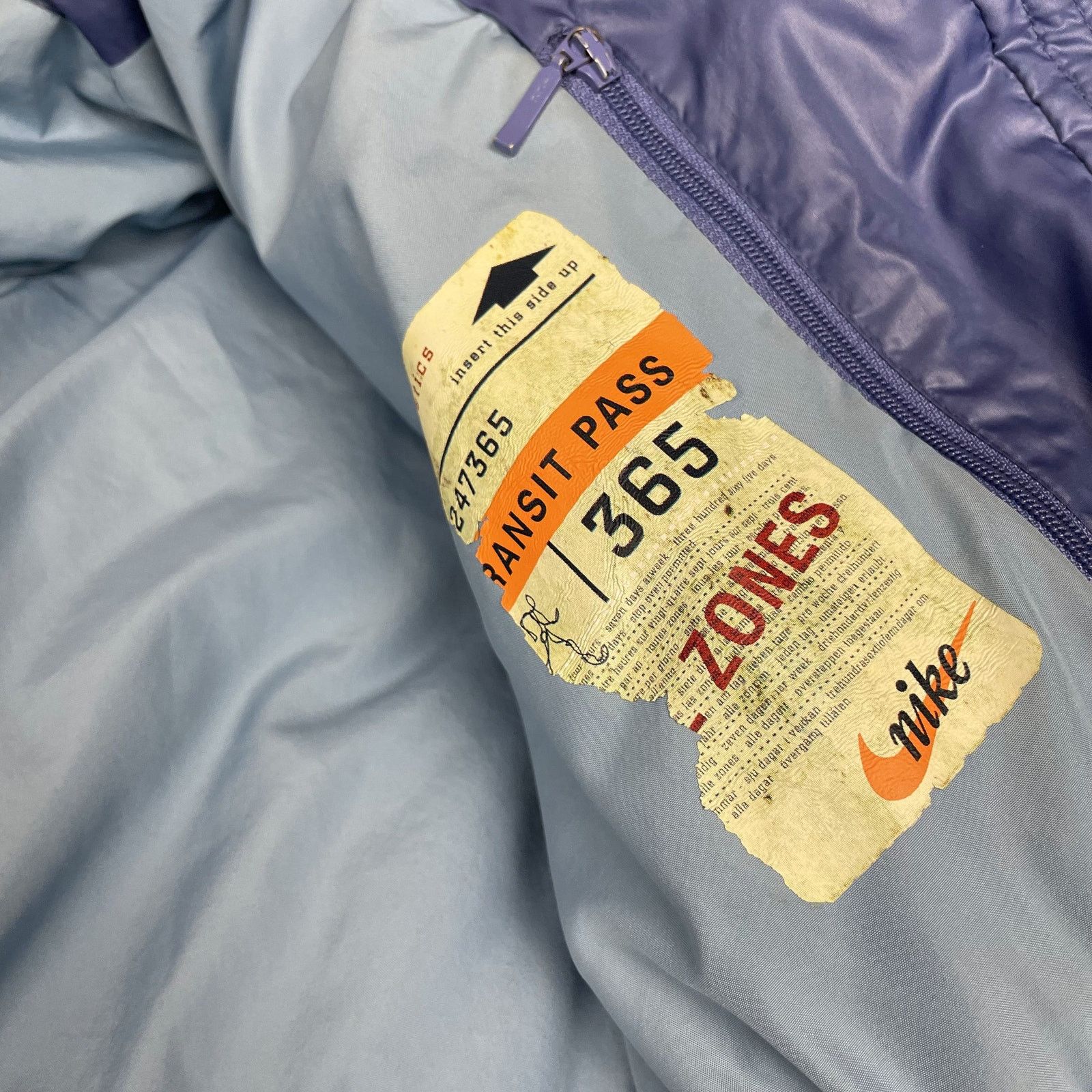 Nike × Vintage Nike Men's Purple Long Sleeve Full Zip Puffer Jacket Medium Size US M / EU 48-50 / 2 - 13 Thumbnail