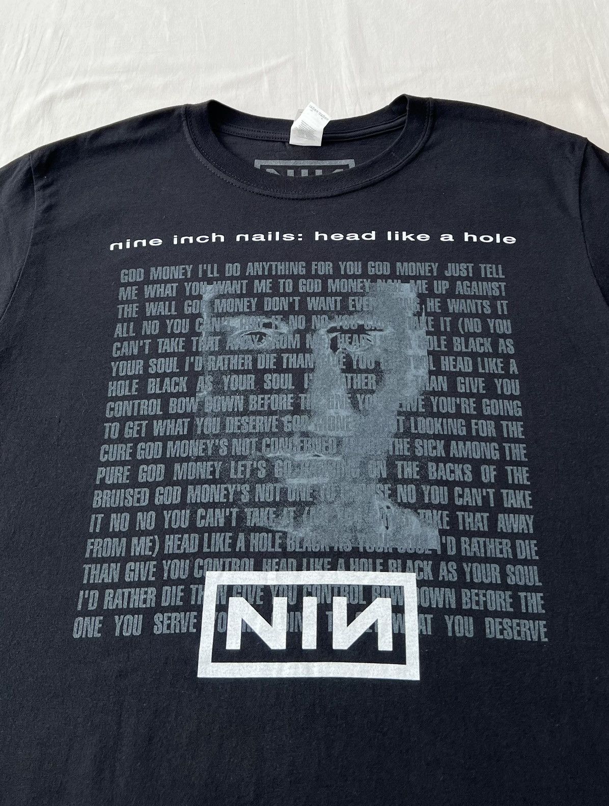 Band Tees Vintage 2021 Nine Inch Nails Nin Head Like A Hole T-shirt Size US L / EU 52-54 / 3 - 4 Thumbnail