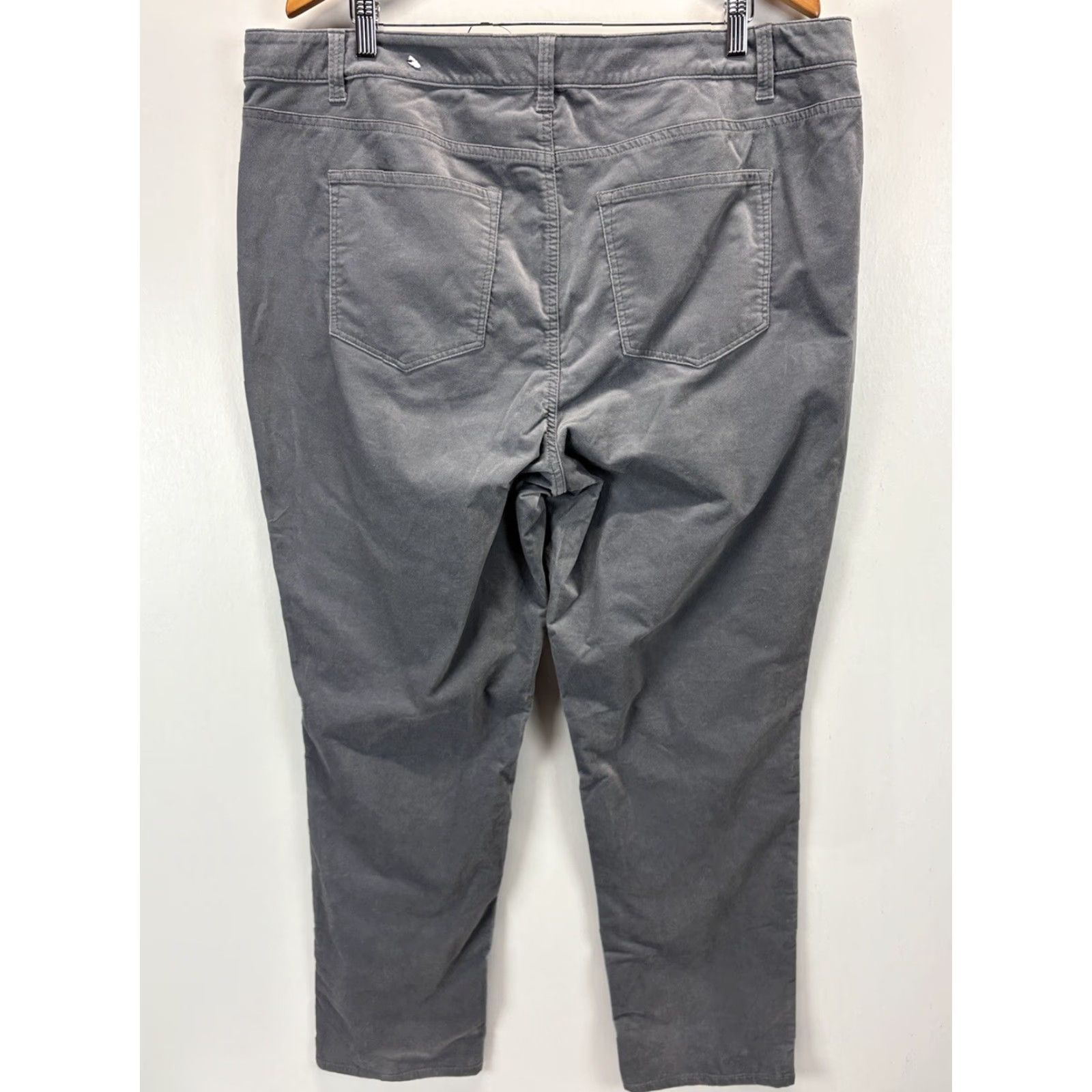 Talbots VINTAGE? No, not vintage. Talbots Velvet Pants - High Waist Straight Leg - 18W Plus - Gray - 5 Pocket - Women - Pants Size 40" / US 18 - 3 Thumbnail