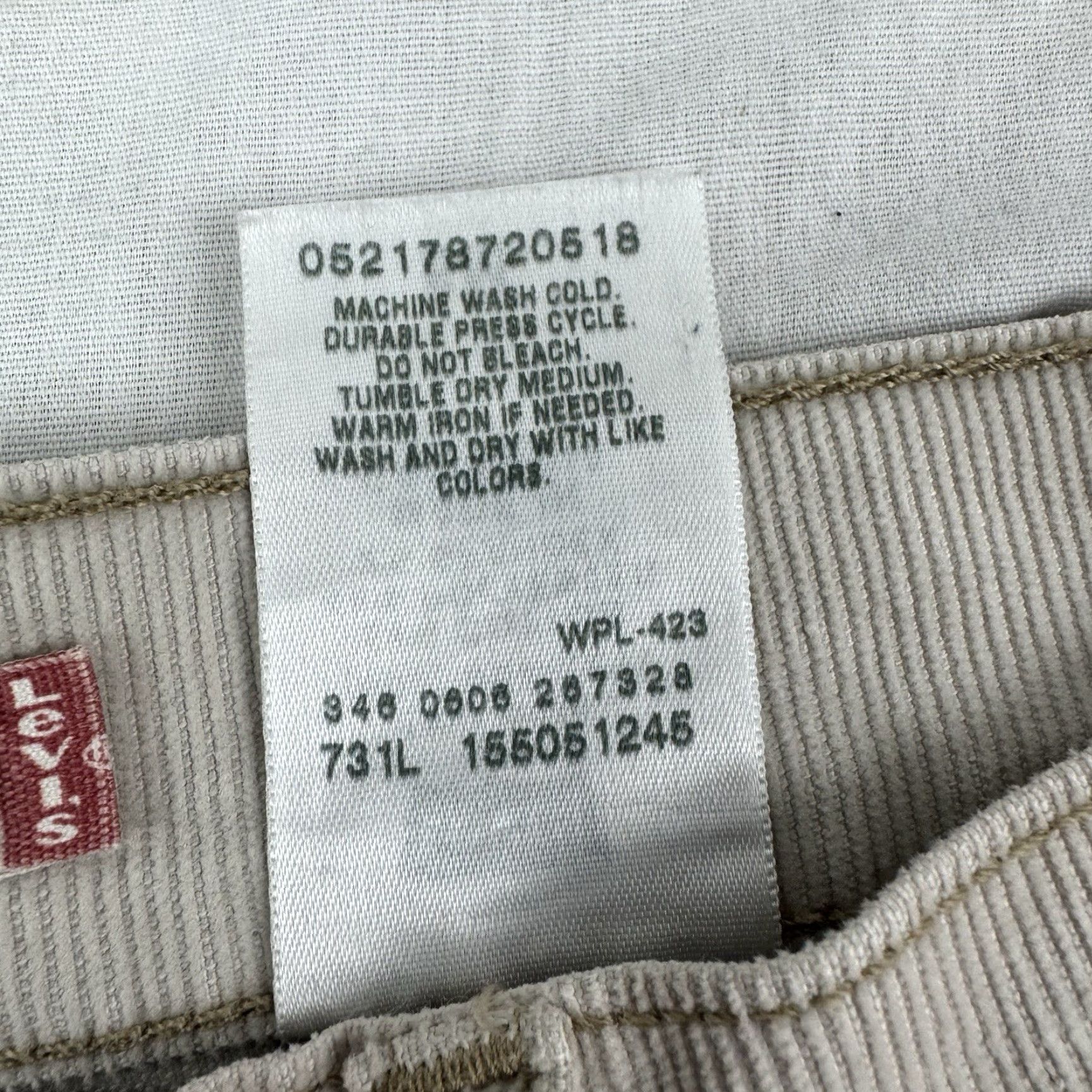 Levi's VINTAGE Levi's 505 Corduroy Pants Womens 6M Khaki Straight Leg Y2K 2000s Size 28" / US 6 / IT 42 - 5 Thumbnail
