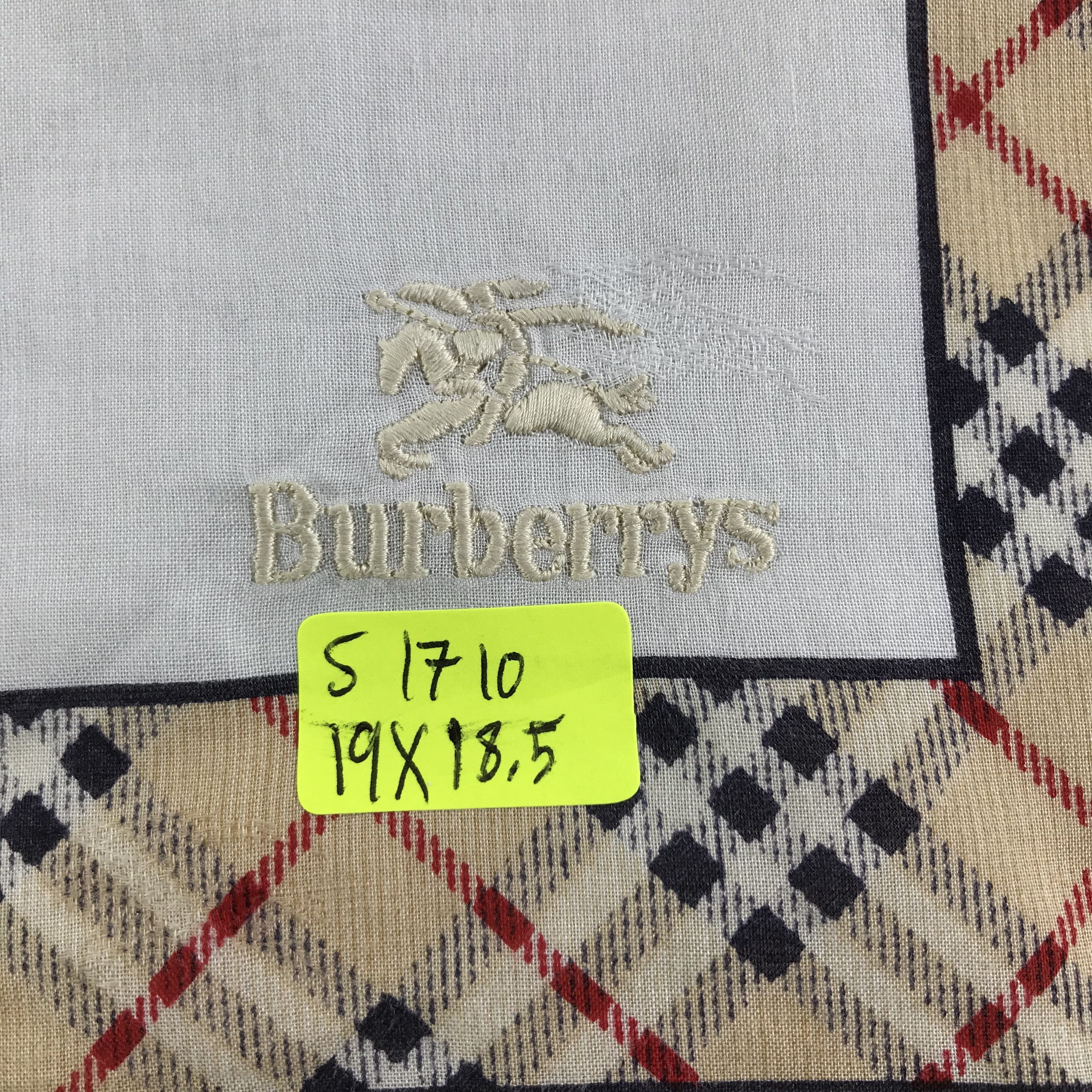Burberry × Vintage Burberry Bandana / Handkerchief / Neckerchief - S1710 Size ONE SIZE - 7 Thumbnail