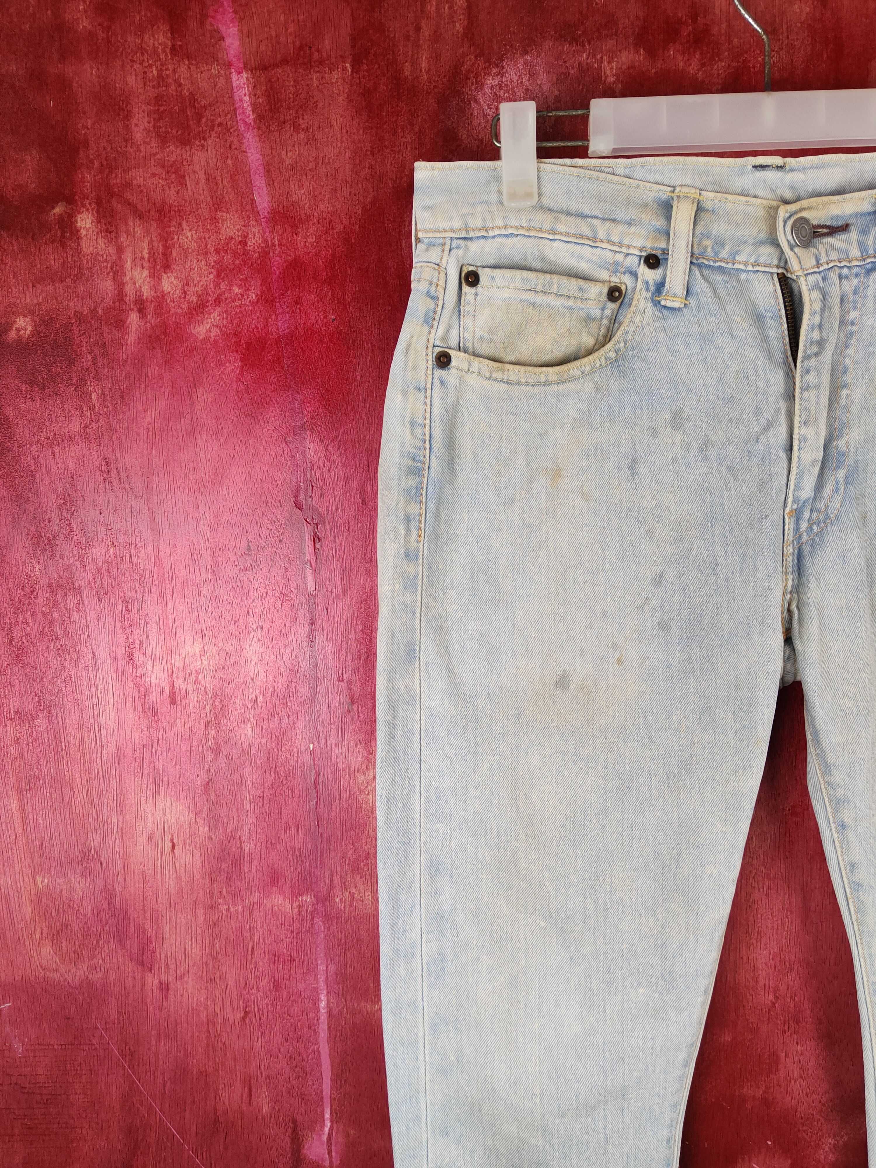 Levi's 519 Levi's Blue Faded vintage Skinny Denim #S1413 Size US 32 / EU 48 - 3 Thumbnail