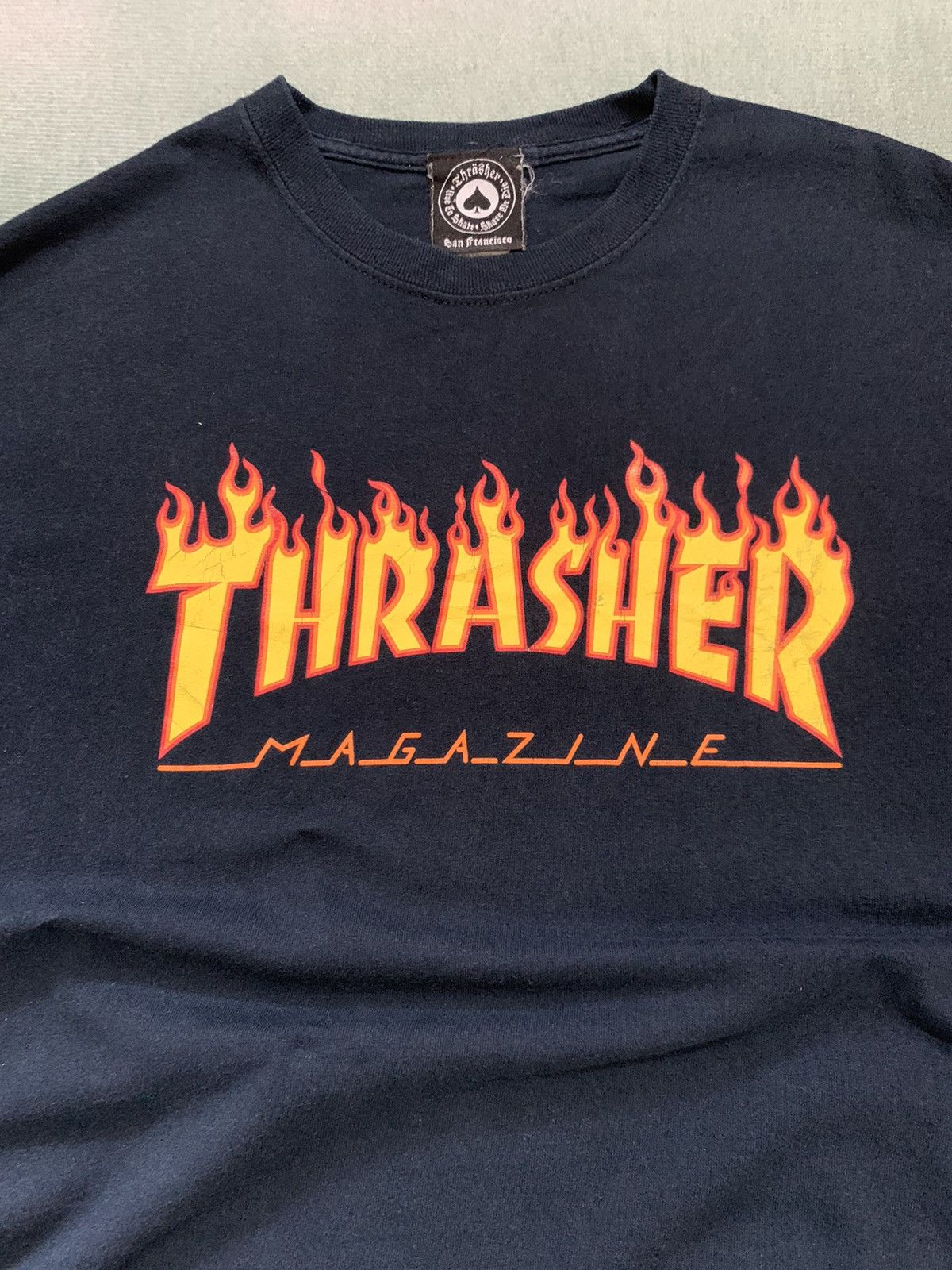 Thrasher Vintage Y2K Flame Thrasher MAGAZINE T shirt Size US M / EU 48-50 / 2 - 2 Thumbnail