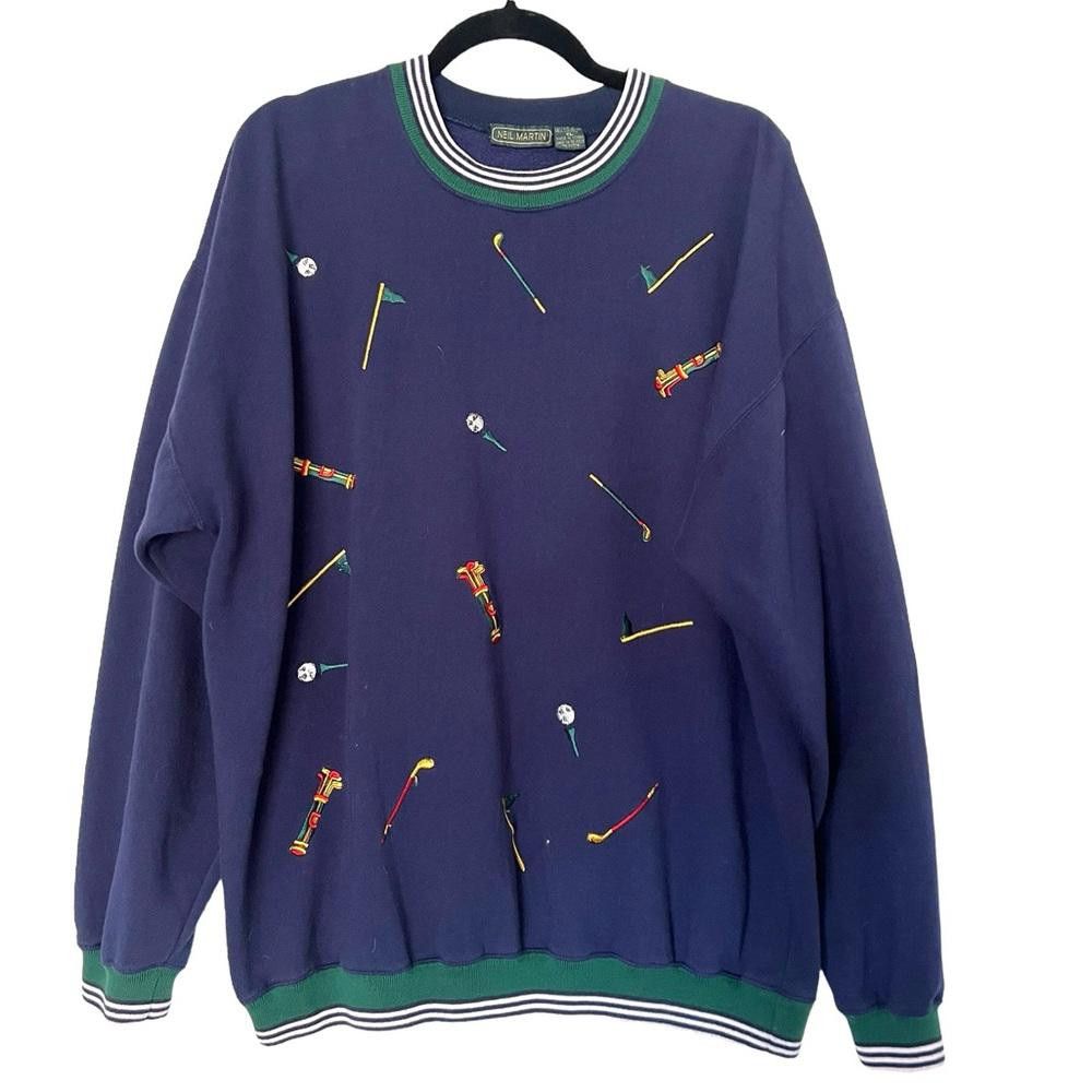 Designer Vintage Neil Martin Golf Sweatshirt Size XL Size US XL / EU 56 / 4 - 1 Thumbnail