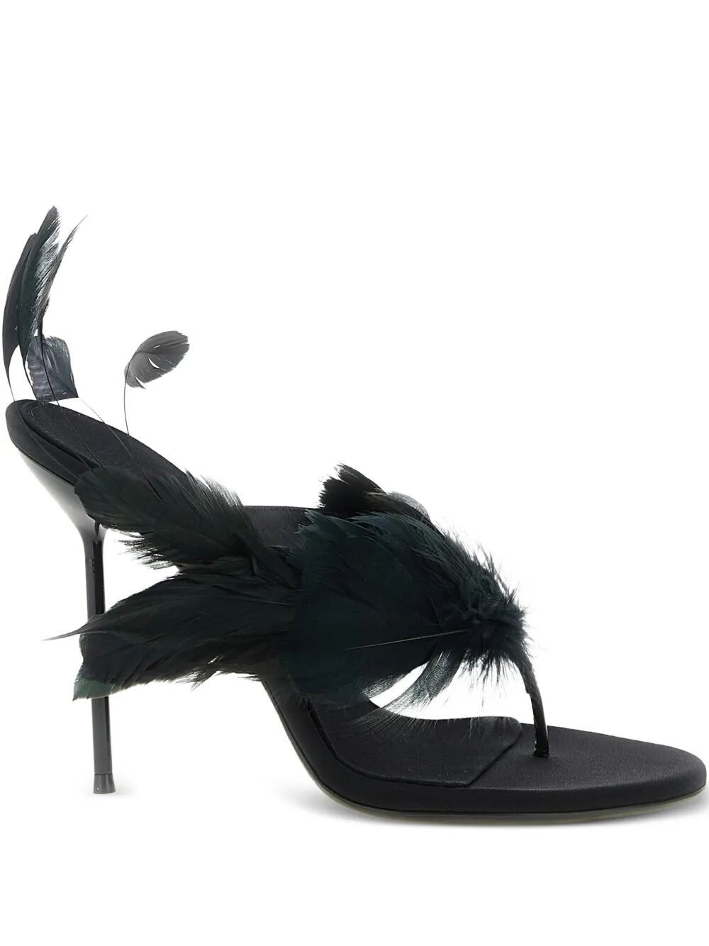 Paris Texas "LIDIA" FEATHER THONG MULE T. 105 Size US 11 / IT 41 - 1 Thumbnail