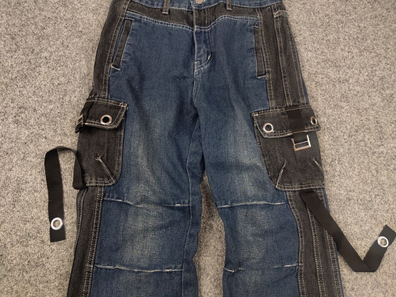 If Six Was Nine Vintage if six was nine y2k LGB Cargo Bondage Jeans Flared Size US 30 / EU 46 - 9 Thumbnail