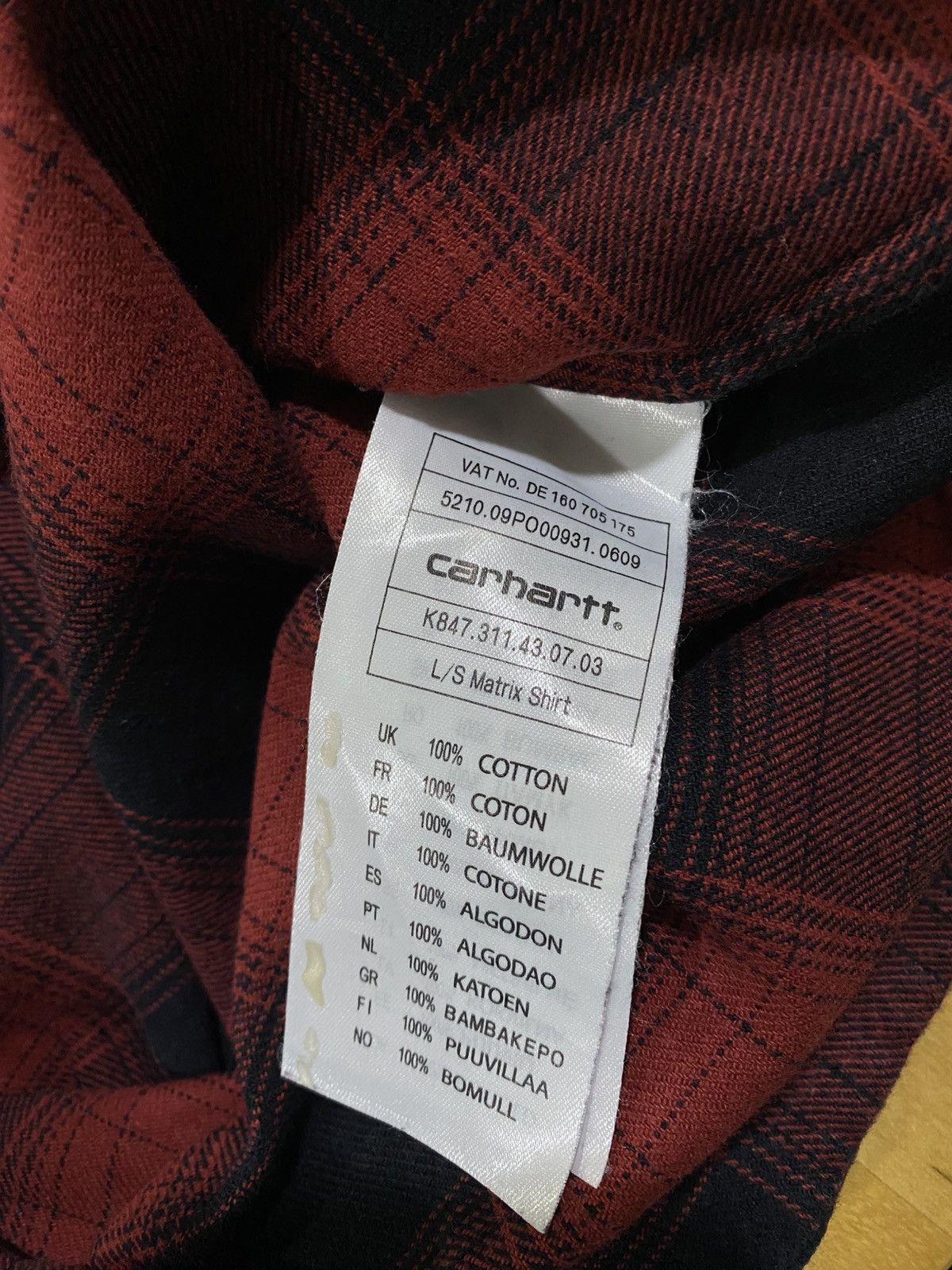 Carhartt Carhartt Matrix Plaid Flannel Work Shirt Size US XL / EU 56 / 4 - 7 Thumbnail