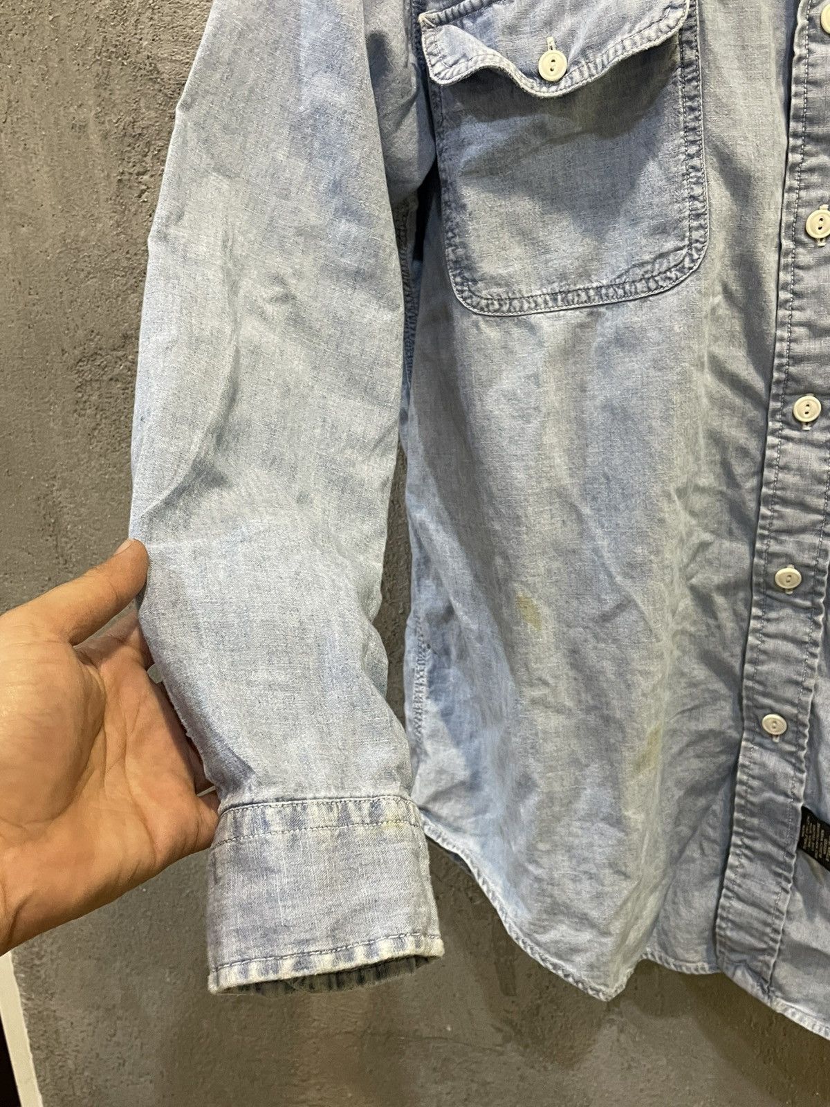 RRL Ralph Lauren RRL Ralph Lauren Western Denim L/S Button Up Shirt Size US L / EU 52-54 / 3 - 20 Thumbnail