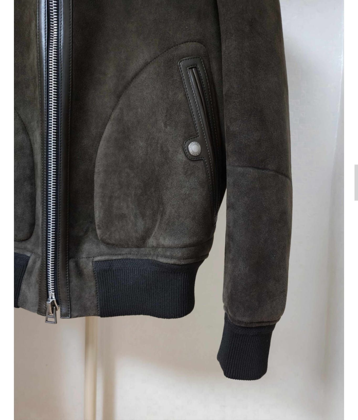 Tom Ford o1sm1stk0824 Suede Mustang Jacket in Dark Brown Size US M / EU 48-50 / 2 - 8 Thumbnail