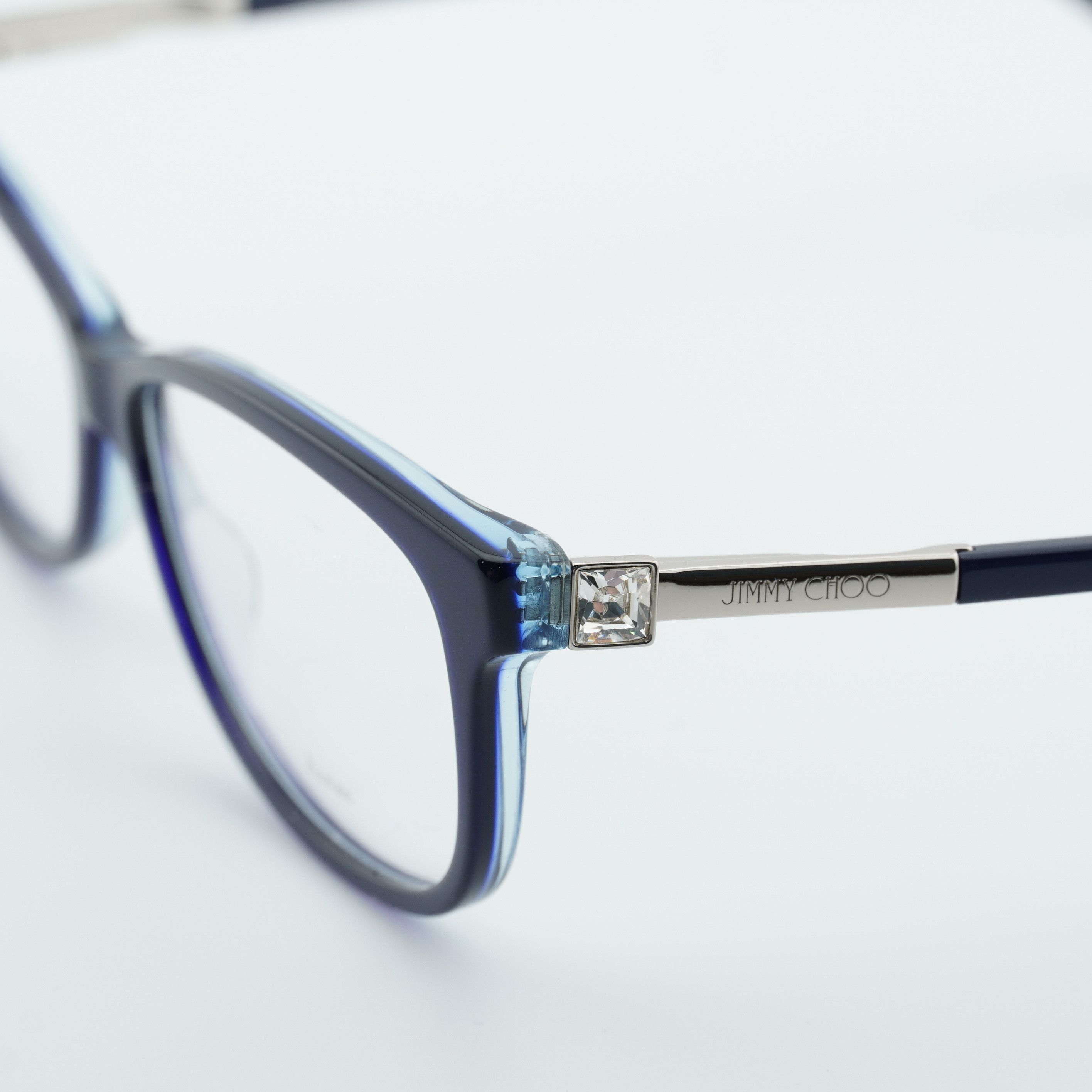 Jimmy Choo Jimmy Choo JC273 0JOO 00 Eyeglasses Blue Glitter 53mm Size ONE SIZE - 2 Thumbnail