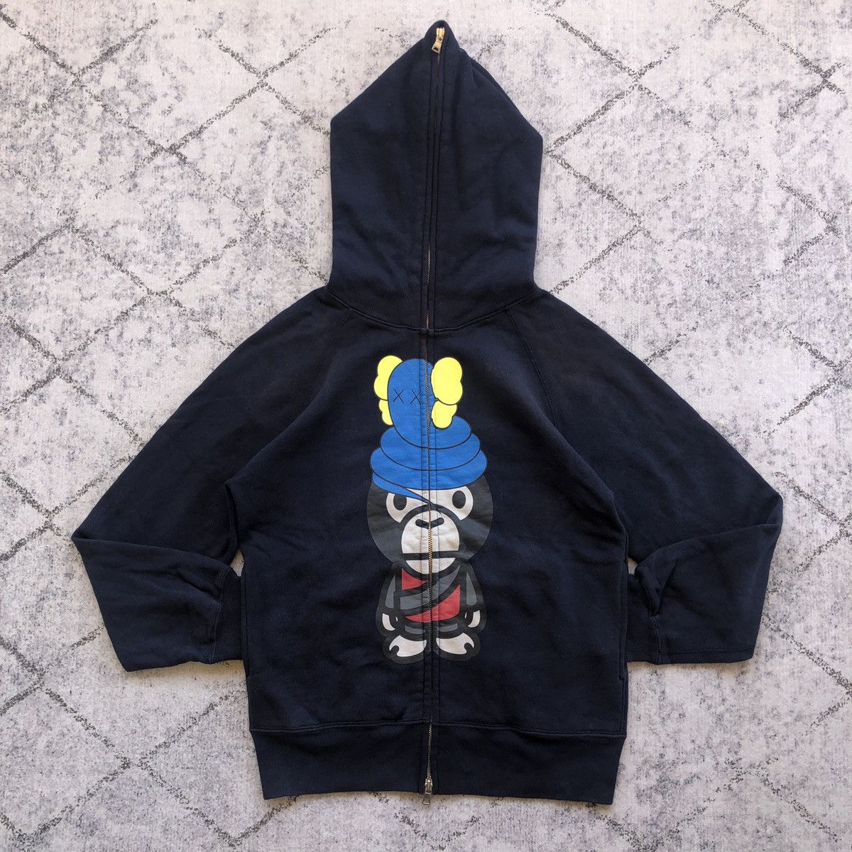 Bape × Kaws OG 2005 BAPE x KAWS Bendy Full Zip Hoodie Size S / US 4 / IT 40 - 1 Thumbnail