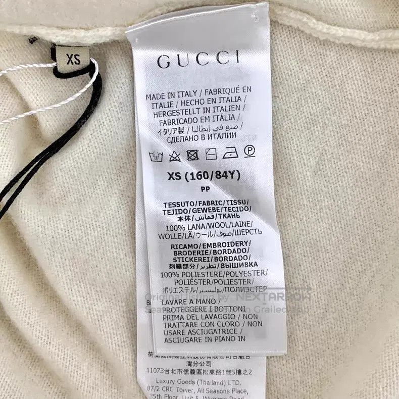 Gucci Gucci 22 beige rabbit embroidered wool lapel single-breast Size XS / US 0-2 / IT 36-38 - 6 Thumbnail