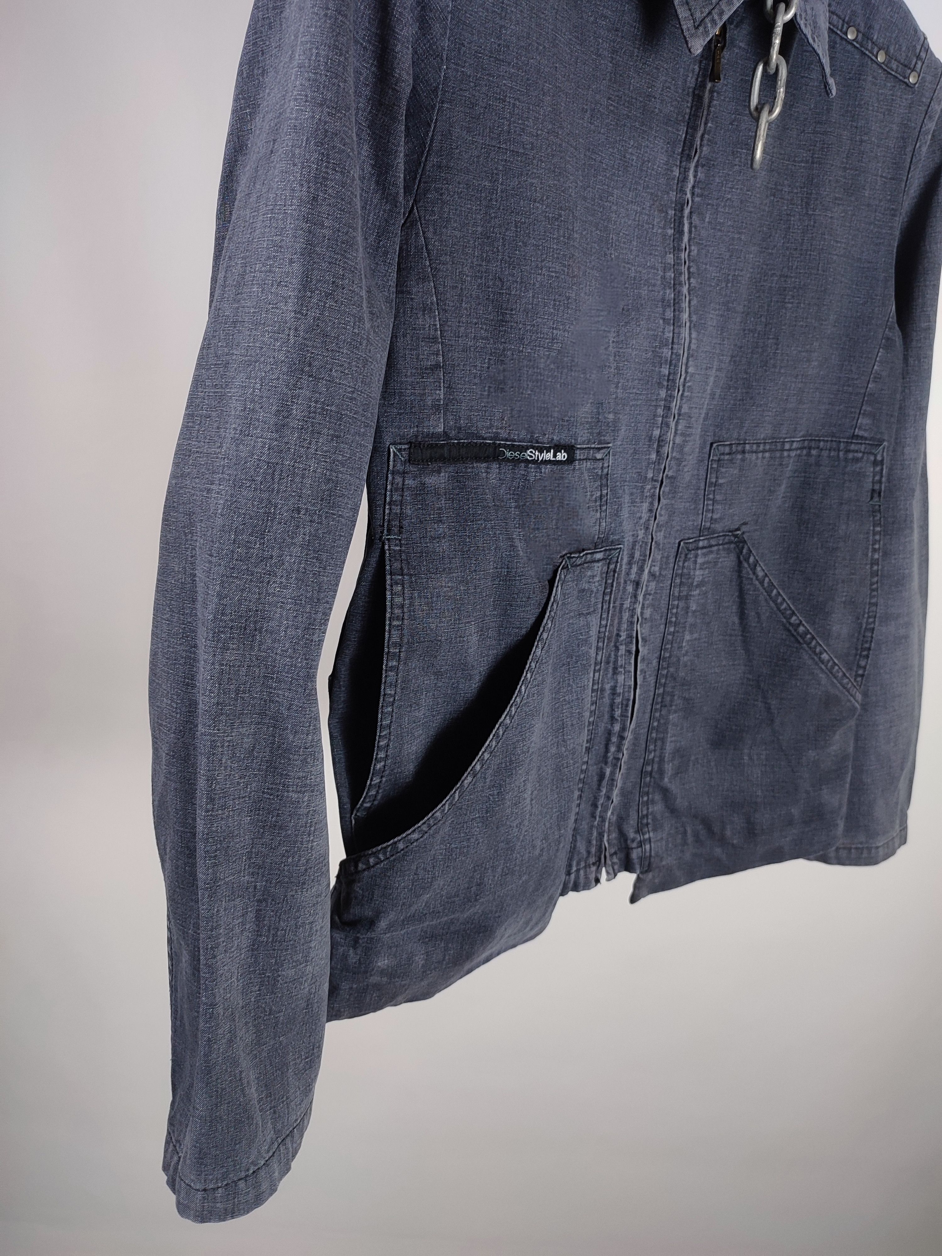 Diesel Vintage Diesel Multi Pocket Denim Jacket Size US S / EU 44-46 / 1 - 10 Thumbnail