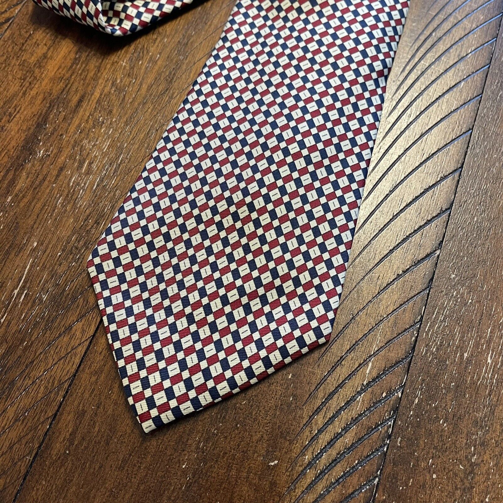 Polo Ralph Lauren Polo Ralph Lauren Vtg Multi Microcheck Silk Tie Nordstrom Size ONE SIZE - 3 Thumbnail