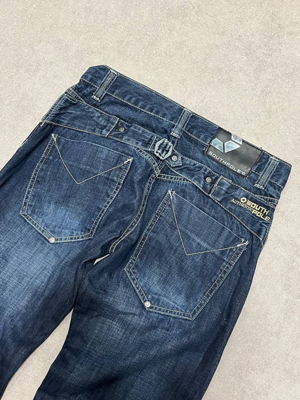 Southpole Vintage Work Southpole Blue Men`s Logo Print Jeans Denim Size US 30 / EU 46 - 8 Thumbnail