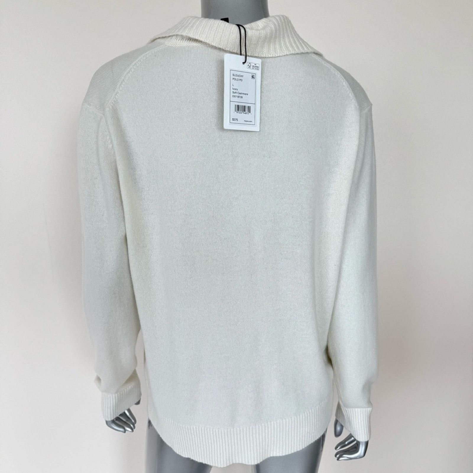 NWT!!! Theory cashmere sweater size L Authentic Retail 375$