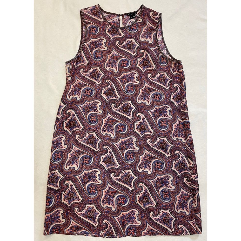 Theory Theory Brindina Veranda Paisley Silk Shift Dress Size 10 Size L / US 10 / IT 46 - 7 Thumbnail