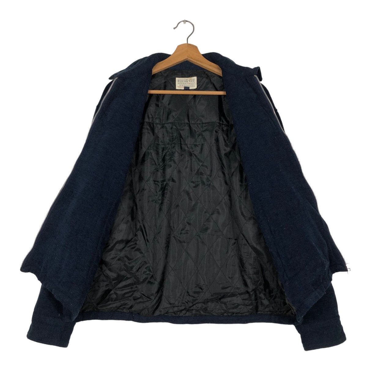 Hysteric Glamour 🔥Vintage Wool Biker Bomber Jacket Break Off Japan Size US L / EU 52-54 / 3 - 13 Thumbnail