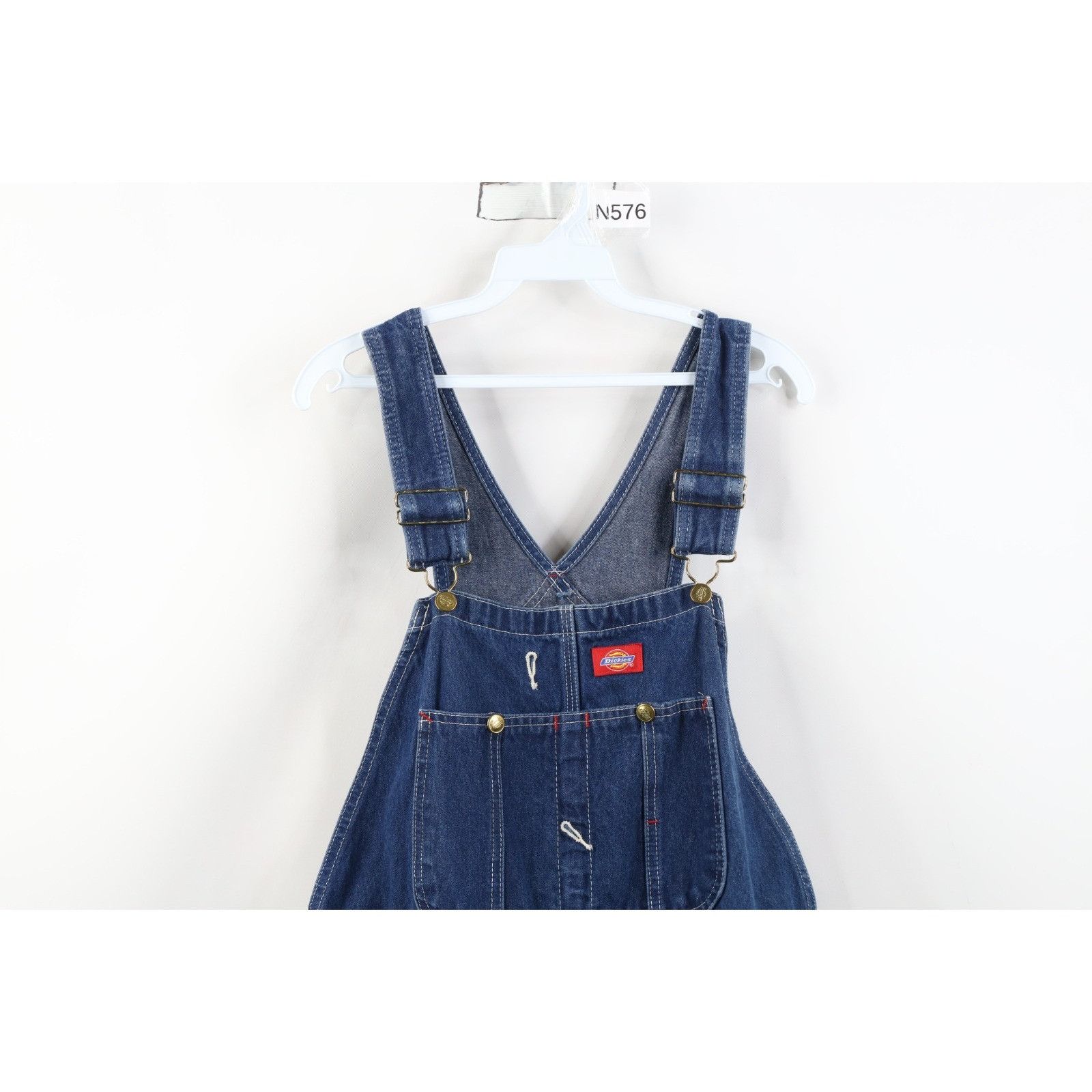 Dickies Vintage Y2K Dickies Faded Wide Leg Denim Overalls Size US 38 / EU 54 - 2 Thumbnail
