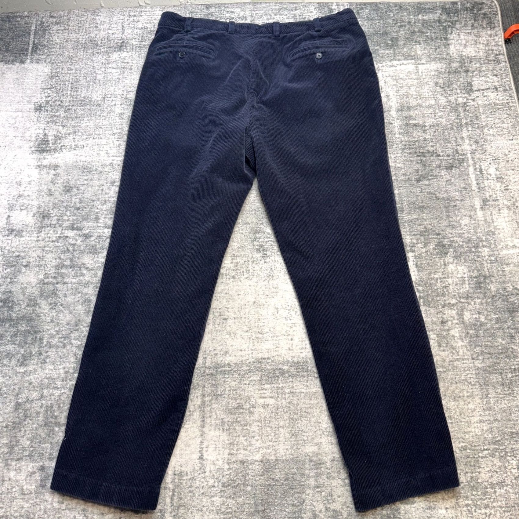 Brooks Brothers Brooks Brothers Corduroy Pants Mens 40x32 Navy Clark Fit Wide Wale Trouser Pants Mens Regular Inseam 30in Cotton Spandex Blue Classic Chino Styling Size US 40 / EU 56 - 4 Thumbnail